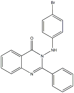 3-(4-bromoanilino)-2-phenyl-4(3H)-quinazolinone 结构式