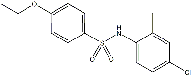 N-(4-chloro-2-methylphenyl)-4-ethoxybenzenesulfonamide 结构式