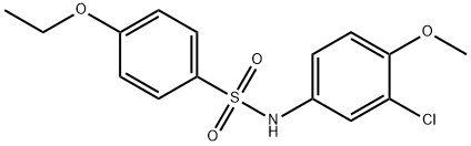 N-(3-chloro-4-methoxyphenyl)-4-ethoxybenzenesulfonamide 结构式