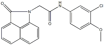 N-(3-chloro-4-methoxyphenyl)-2-(2-oxobenzo[cd]indol-1(2H)-yl)acetamide 结构式