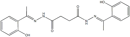 N'1,N'4-bis[1-(2-hydroxyphenyl)ethylidene]succinohydrazide 结构式