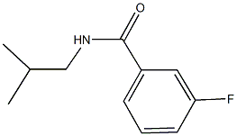 3-fluoro-N-isobutylbenzamide 结构式