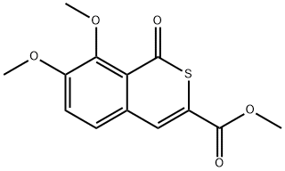 methyl 7,8-dimethoxy-1-oxo-1H-isothiochromene-3-carboxylate 结构式