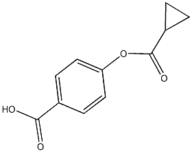 4-[(cyclopropylcarbonyl)oxy]benzoic acid 结构式