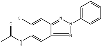 N-(6-chloro-2-phenyl-2H-1,2,3-benzotriazol-5-yl)acetamide 结构式