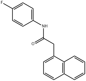 N-(4-fluorophenyl)-2-(1-naphthyl)acetamide 结构式