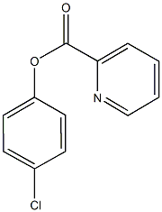 4-chlorophenyl 2-pyridinecarboxylate 结构式