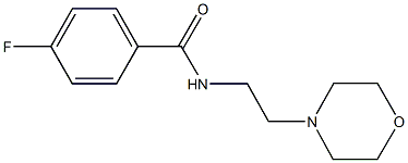 4-fluoro-N-[2-(4-morpholinyl)ethyl]benzamide 结构式