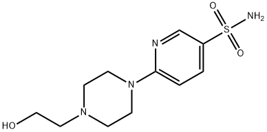 6-[4-(2-hydroxyethyl)-1-piperazinyl]-3-pyridinesulfonamide 结构式