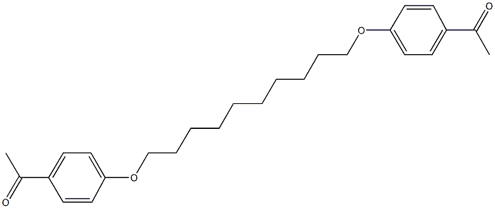 1-(4-{[10-(4-acetylphenoxy)decyl]oxy}phenyl)ethanone 结构式