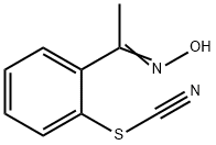 2-(N-hydroxyethanimidoyl)phenyl thiocyanate 结构式