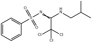 N-(2,2,2-trichloro-N-isobutylethanimidoyl)benzenesulfonamide 结构式