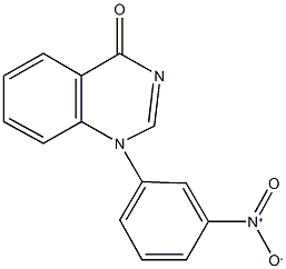 1-{3-nitrophenyl}-4(1H)-quinazolinone 结构式