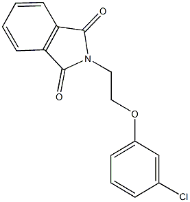 2-[2-(3-chlorophenoxy)ethyl]-1H-isoindole-1,3(2H)-dione 结构式