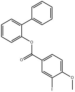 [1,1'-biphenyl]-2-yl 3-iodo-4-methoxybenzoate 结构式