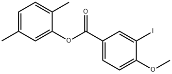 2,5-dimethylphenyl 3-iodo-4-methoxybenzoate 结构式