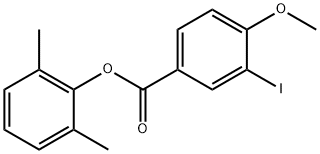 2,6-dimethylphenyl 3-iodo-4-methoxybenzoate 结构式