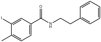 3-iodo-4-methyl-N-(2-phenylethyl)benzamide 结构式