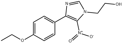 2-{4-(4-ethoxyphenyl)-5-nitro-1H-imidazol-1-yl}ethanol 结构式