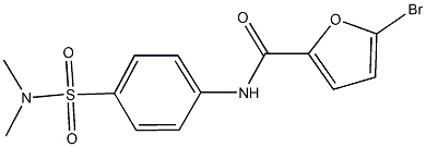 5-bromo-N-{4-[(dimethylamino)sulfonyl]phenyl}-2-furamide 结构式