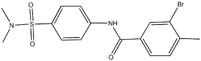 3-bromo-N-{4-[(dimethylamino)sulfonyl]phenyl}-4-methylbenzamide 结构式