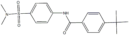 4-tert-butyl-N-{4-[(dimethylamino)sulfonyl]phenyl}benzamide 结构式