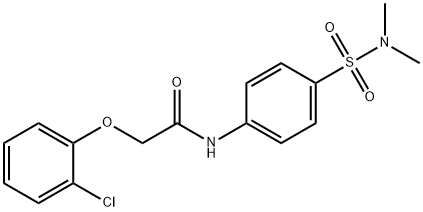 2-(2-chlorophenoxy)-N-{4-[(dimethylamino)sulfonyl]phenyl}acetamide 结构式