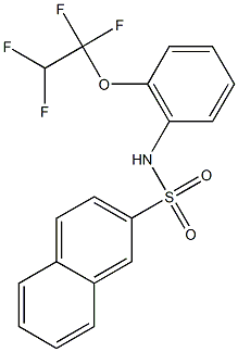 N-[2-(1,1,2,2-tetrafluoroethoxy)phenyl]-2-naphthalenesulfonamide 结构式