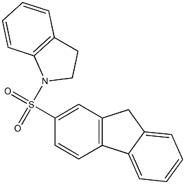 1-(9H-fluoren-2-ylsulfonyl)indoline 结构式