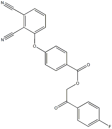 2-(4-fluorophenyl)-2-oxoethyl 4-(2,3-dicyanophenoxy)benzoate 结构式