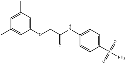 N-[4-(aminosulfonyl)phenyl]-2-(3,5-dimethylphenoxy)acetamide 结构式