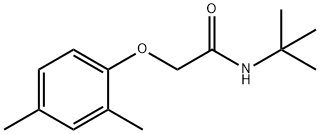 N-(tert-butyl)-2-(2,4-dimethylphenoxy)acetamide 结构式