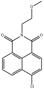 6-chloro-2-(2-methoxyethyl)-1H-benzo[de]isoquinoline-1,3(2H)-dione 结构式