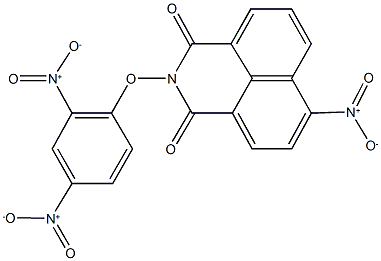 2-{2,4-dinitrophenoxy}-6-nitro-1H-benzo[de]isoquinoline-1,3(2H)-dione 结构式