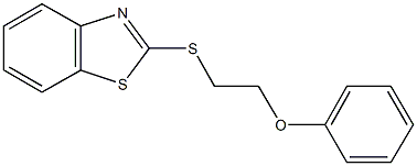 2-[(2-phenoxyethyl)sulfanyl]-1,3-benzothiazole 结构式