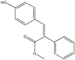 methyl 3-(4-hydroxyphenyl)-2-phenylacrylate 结构式