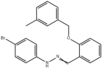 2-[(3-methylbenzyl)oxy]benzaldehyde (4-bromophenyl)hydrazone 结构式