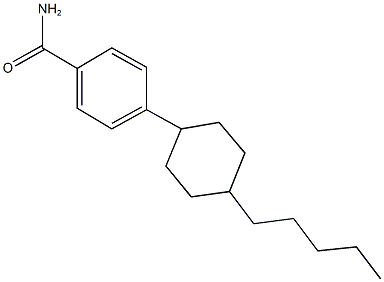 4-(4-pentylcyclohexyl)benzamide 结构式