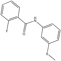 2-fluoro-N-[3-(methylsulfanyl)phenyl]benzamide 结构式