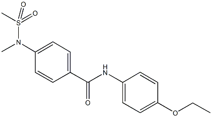 N-(4-ethoxyphenyl)-4-[methyl(methylsulfonyl)amino]benzamide 结构式