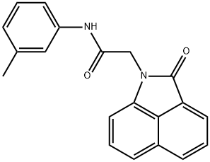 N-(3-methylphenyl)-2-(2-oxobenzo[cd]indol-1(2H)-yl)acetamide 结构式
