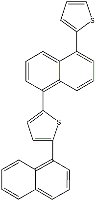 2-(1-naphthyl)-5-[5-(2-thienyl)-1-naphthyl]thiophene 结构式