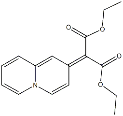 diethyl 2-(2H-quinolizin-2-ylidene)malonate 结构式