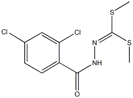 dimethyl 2,4-dichlorobenzoyldithiohydrazonocarbonate 结构式