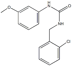 N-(2-chlorobenzyl)-N'-(3-methoxyphenyl)urea 结构式