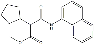 methyl 2-cyclopentyl-3-(1-naphthylamino)-3-oxopropanoate 结构式