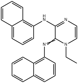 N-(1-ethyl-3-(1-naphthylimino)-3,4-dihydro-2(1H)-pyrazinylidene)-N-(1-naphthyl)amine 结构式