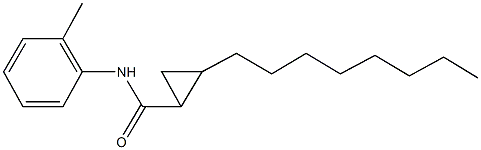 N-(2-methylphenyl)-2-octylcyclopropanecarboxamide 结构式