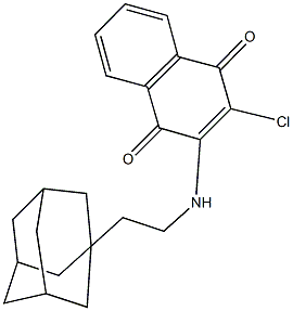 2-{[2-(1-adamantyl)ethyl]amino}-3-chloronaphthoquinone 结构式