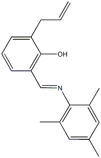 2-allyl-6-[(mesitylimino)methyl]phenol 结构式